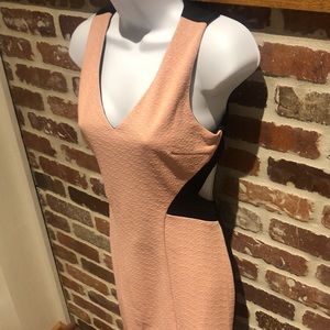 Small Pink & black cut-out party dress